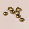 Dome nano cone 5 mm colour raw brass 100 pcs