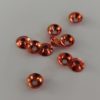 Brass Discs - mettalic orange  6mm, 10 pcs
