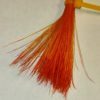 Wild boar bristles 6.5 cm Yellow/hot orange