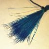 Wild boar bristles 6.5 cm Blue