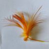 Heron feather colour Sunset Golden Large/Xl 5-7cm in fiber