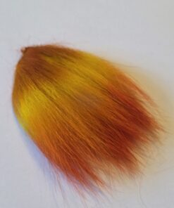Marble Fox Triple Dyed   Olive/Yellow/Orange