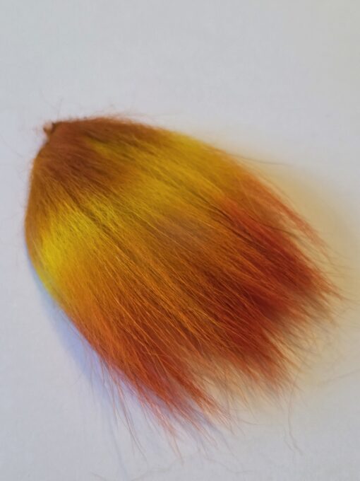 Marble Fox Triple Dyed   Olive/Yellow/Orange