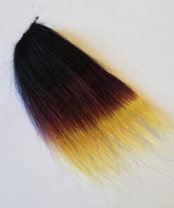 Marble Fox Triple Dyed  Black/Fb/F-yellow
