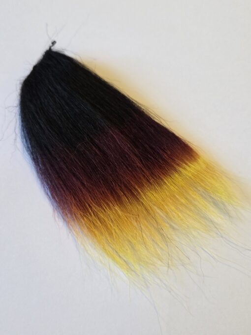 Marble Fox Triple Dyed  Black/Fb/F-yellow