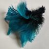 Hen Saddle Feathers Black/Blue/F-Blue