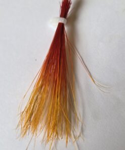 wild boar bristles 6.5 cm Red/Orange/Golden