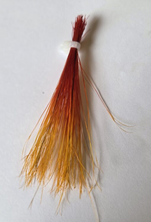 wild boar bristles 6.5 cm Red/Orange/Golden