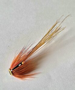 Tube Flie Frontlip 10mm Shrimp/Boar Flie Orange/Golden