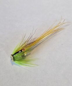 Tube Flie Frontlip 10mm Shrimp/Boar Flie Golden/F-Green