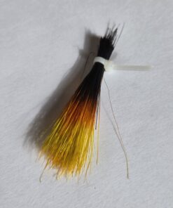 wild boar bristles 6.5 cm Black/Orange/Golden