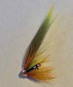Short Body Tube Tungsten 4mm Colour D-Olive-Green&orange 3cm wing