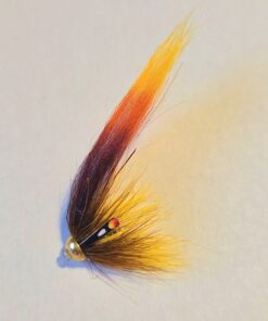 Short Body Tube Tungsten 4mm Colour Fb/Orange/Yellow 3cm wing