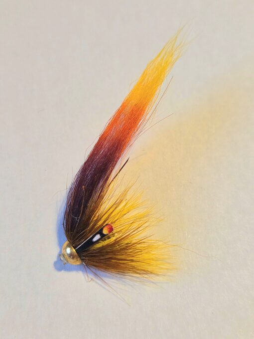 Short Body Tube Tungsten 4mm Colour Fb/Orange/Yellow 3cm wing