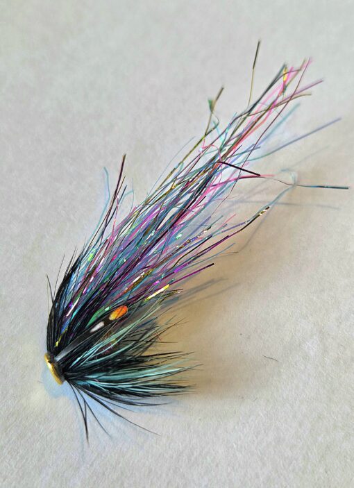 Tube Flie Frontlip brass Tube 10mm Scandi Flash-Wing Wilkinson Style